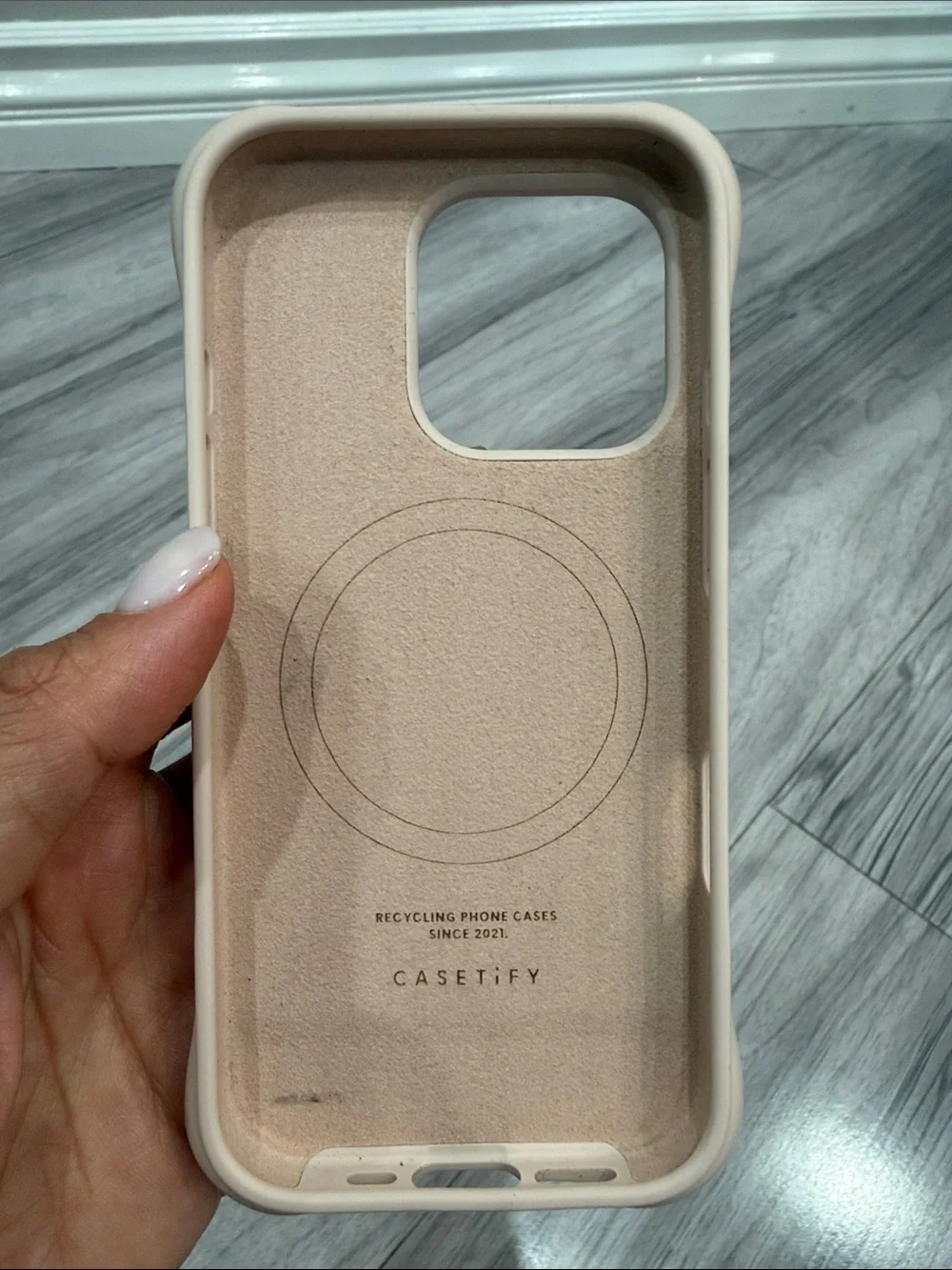 Casetify Beige Ripple Protective iPhone Case 16Pro
